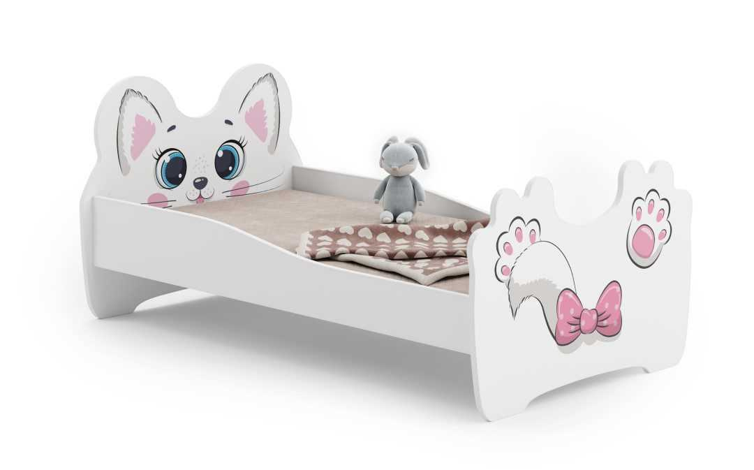 Bērnu gulta Pink Cat 140x70