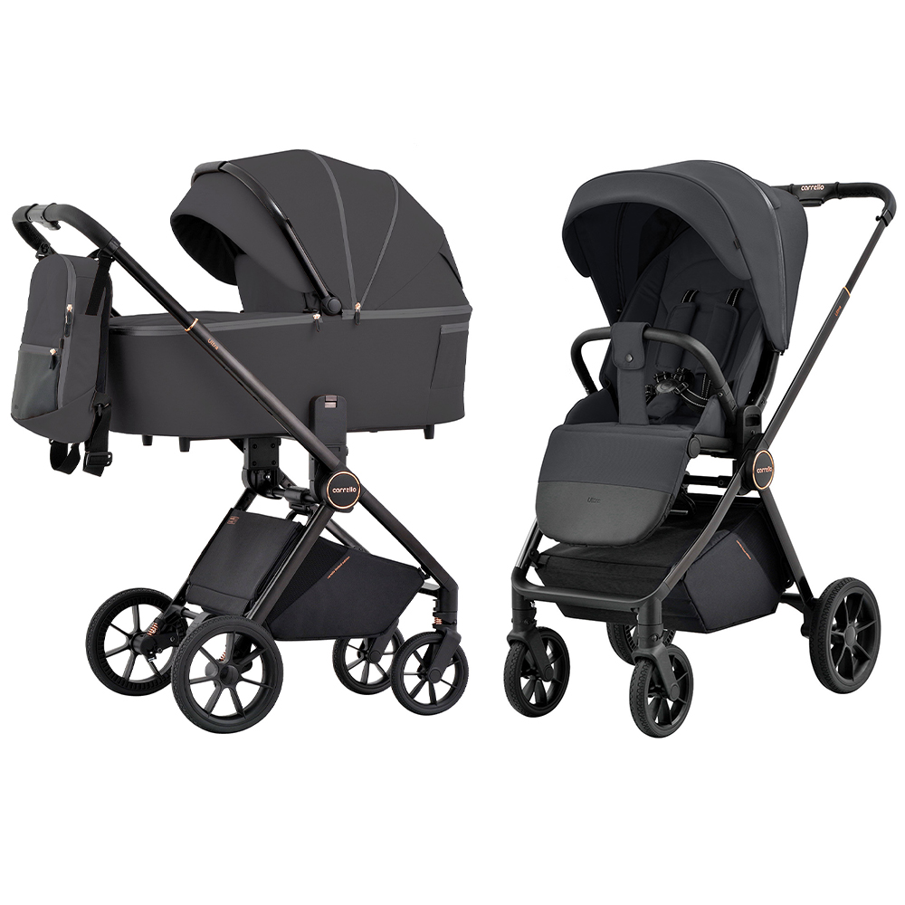 Carrello Ultra Sonic Grey CRL-6525 Bērnu Ratiņi 2in1