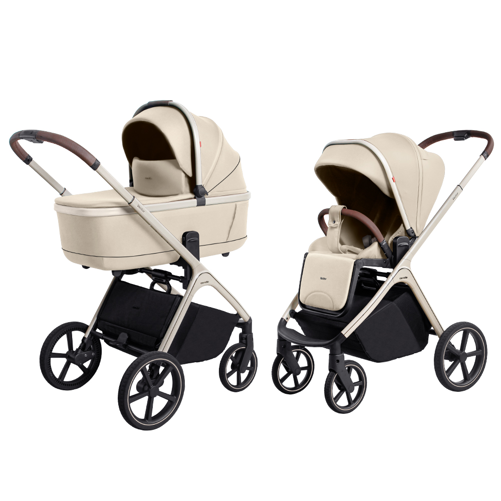 Carrello Vector CRL-6550 Seashell Beige Bērnu rati 2in1