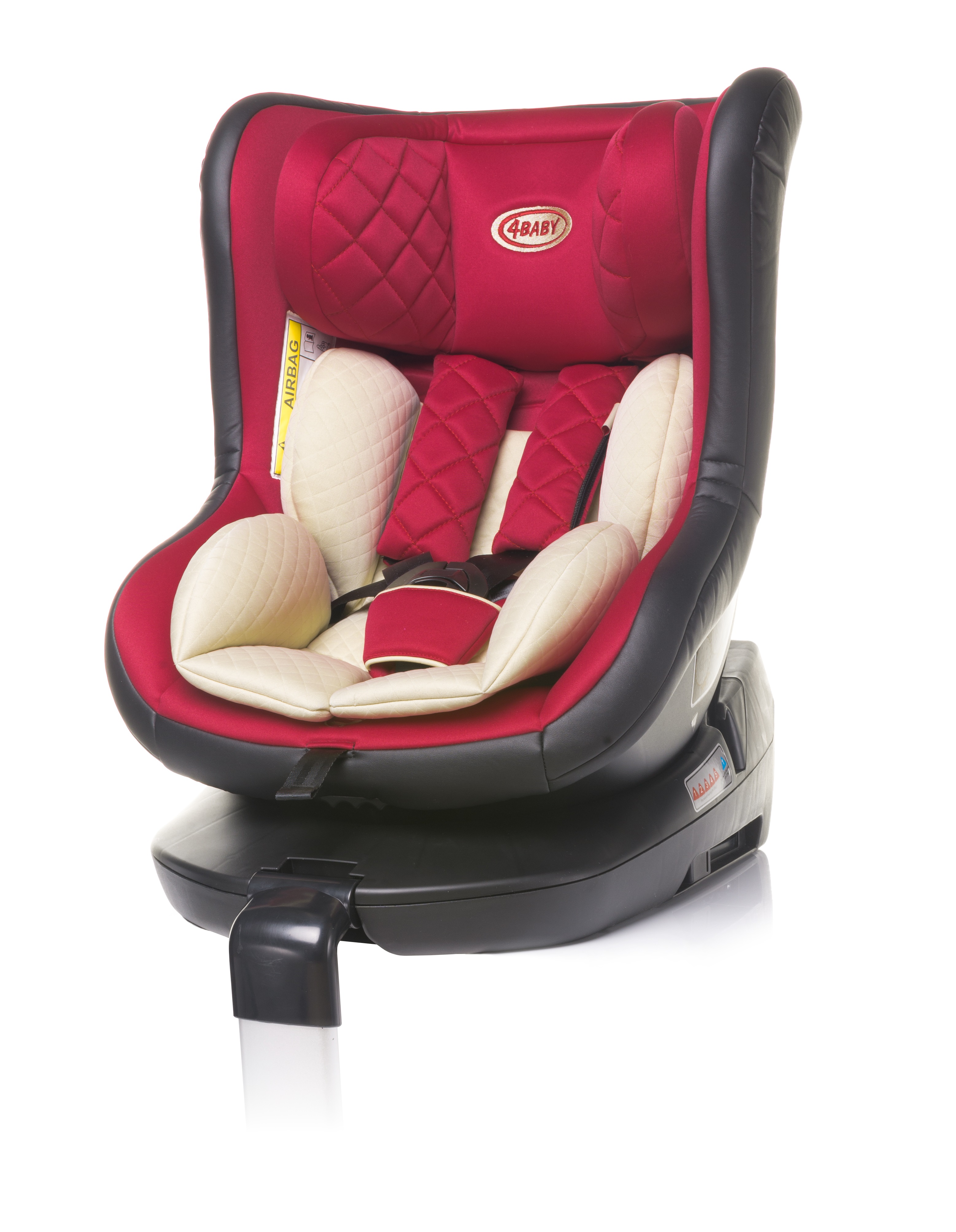 4baby ROLL-FIX ISOFIX red 0-18kg [Akcija]