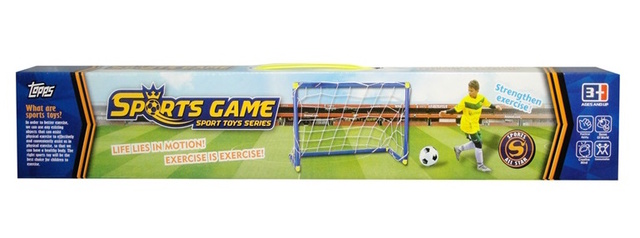 Futbola vārti 60x40 cm ar bumbu un pumpi Q10122