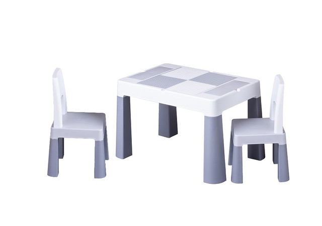 Galdiņš+ 2 krēsliņi MULTIFUN grey MF-006-106