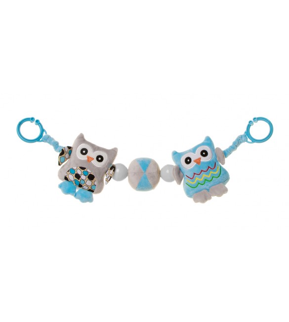 Grabulis ratiņiem OWLS blue 4BABY OB11