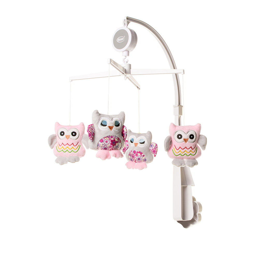 Karuselis OWLS pink 4BABY OP08