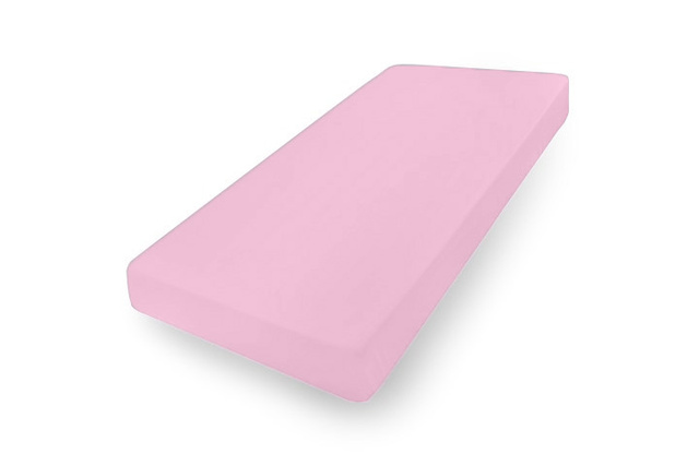 Palags jersī ar gumiju 120x60 cm PINK (3741)