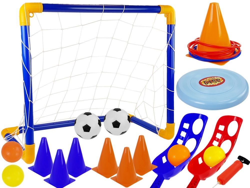 A set of Sports Games Handball Football Goal Frisbee