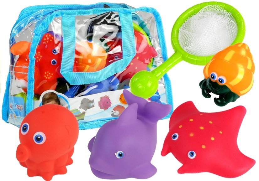 Aquatic Animals Set for Bathing + Strainer