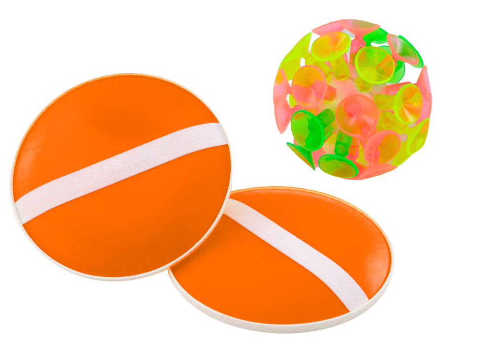 Arcade Game Round Palettes Ball With Suction Cups Orange