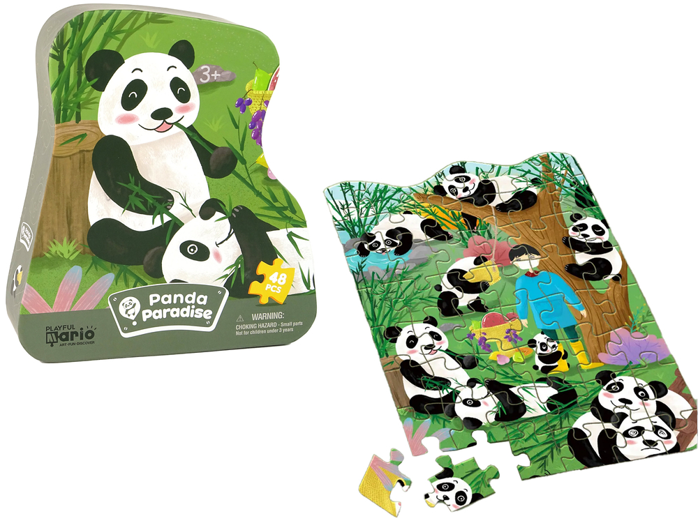 Bamboo Forest Panda Puzzle 48 Elements