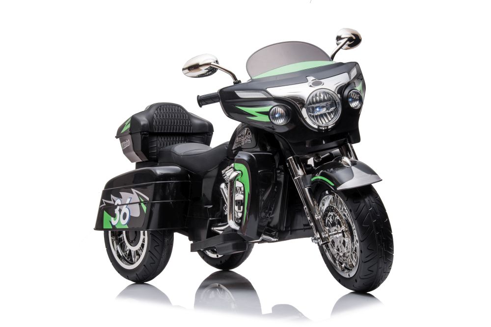 Bērnu elektriskais motocikls Goldwing Black