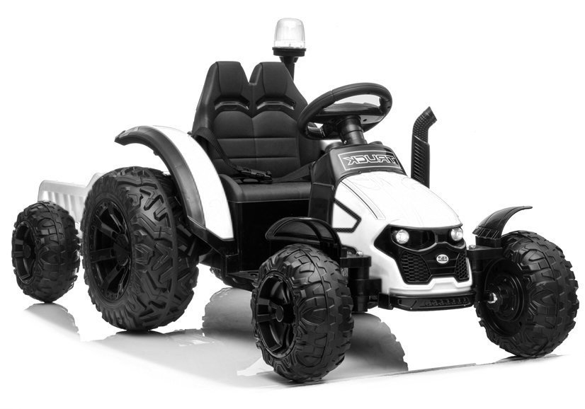 Bērnu elektriskais traktors ar piekabi HZB-200 White