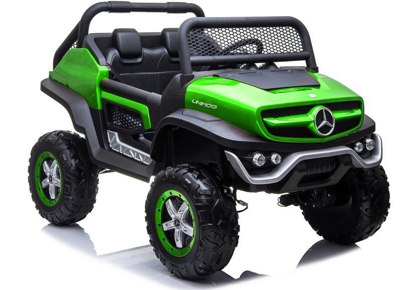 Bērnu elektroauto Mercedes Unimog Green