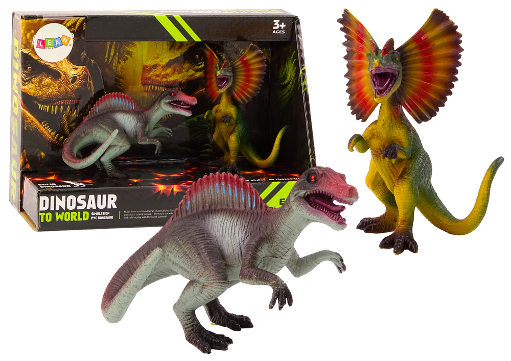 Dinosaur figures Spinosaurus Dilophosaurus Set 2 pieces