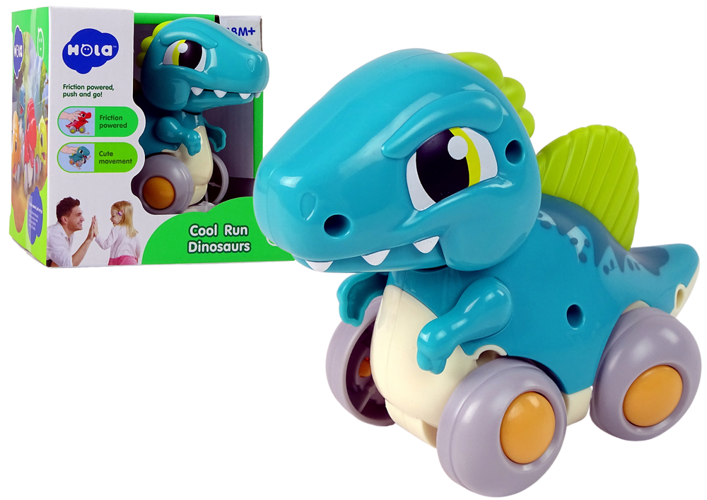 Dinosaur on Wheels Blue Figure