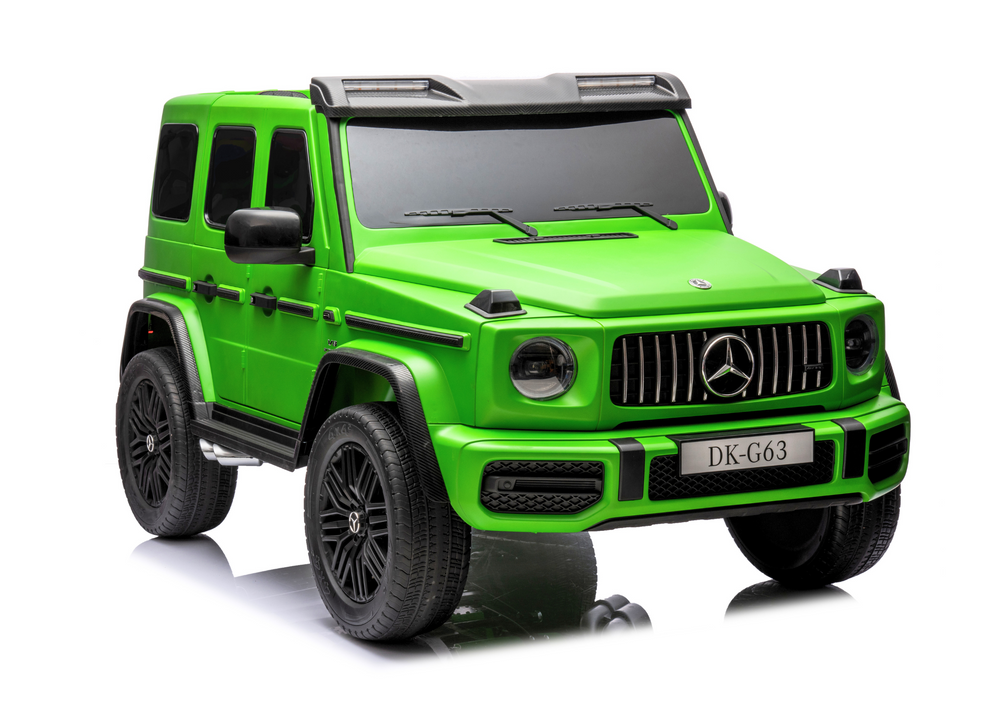 Divvietīgs bērnu elektromobilis Mercedes G63 XXL 4x4 Green Painted