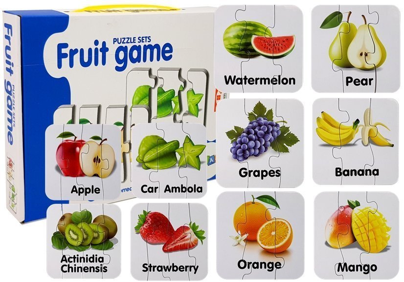 Educational Puzzle Fruit Jigsaw Puzzle 10 Connections