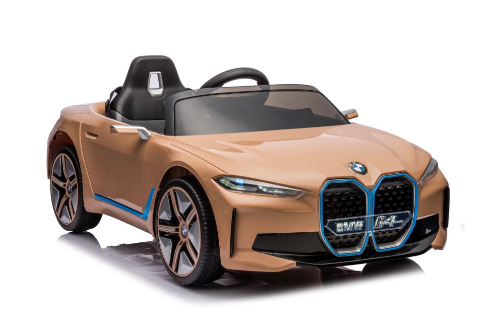 Elektriskā sporta automašīna bērniem BMW I4 Golden