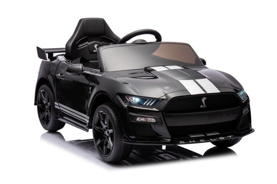 Elektriskā sporta automašīna bērniem Ford Mustang GT500 Shelby Black