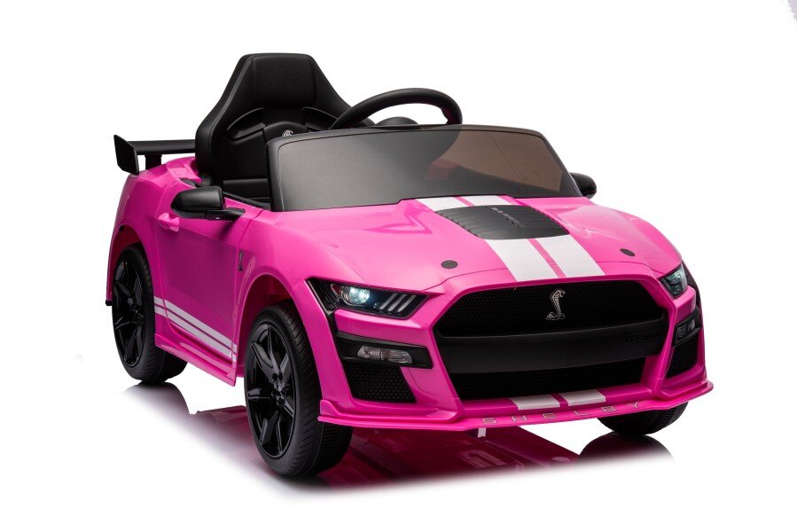 Elektriskā sporta automašīna bērniem Ford Mustang GT500 Shelby Pink