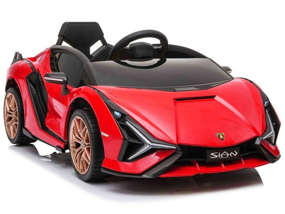 Elektriskā sporta automašīna bērniem Lamborghini Sian Red