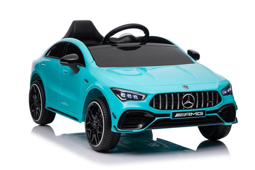 Elektriskā sporta automašīna bērniem Mercedes CLA 45s AMG Turquoise