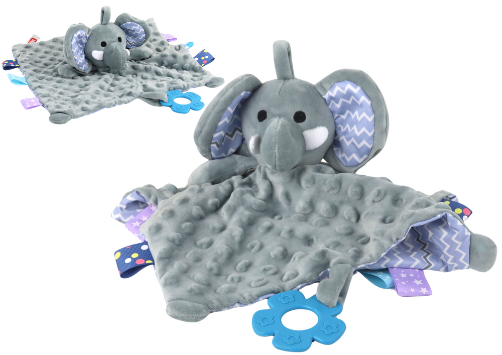 Elephant Plush Cuddly Toy Blanket Tubs Teether Rattle