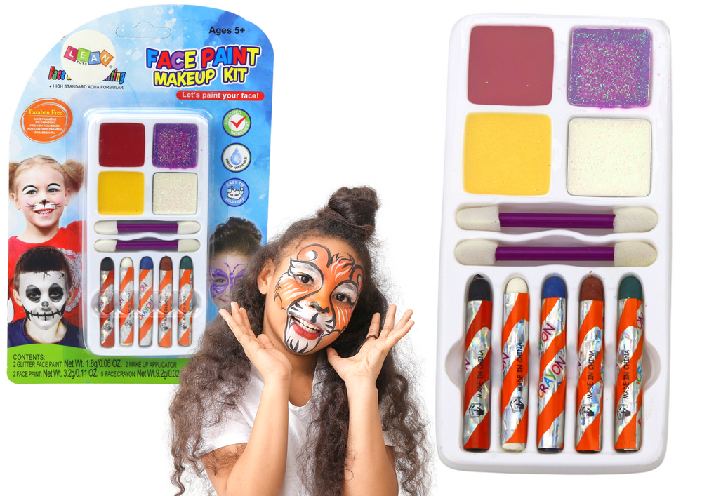 Face Painting Set Glitter Paints Crayons