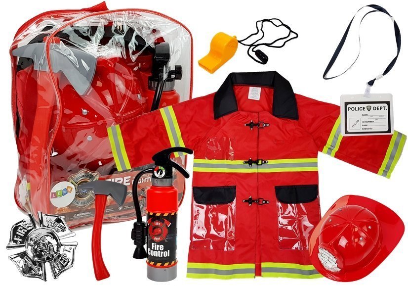 Firefighter Outfit Bal Fire Extinguisher Helmet Accessories