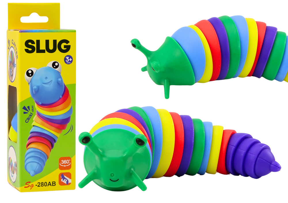 Flexible Snail Caterpillar Worm Sensory Antistress Colorful