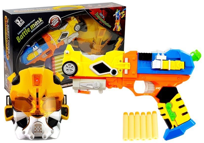 Foam Arrow Robot Gun with Mask