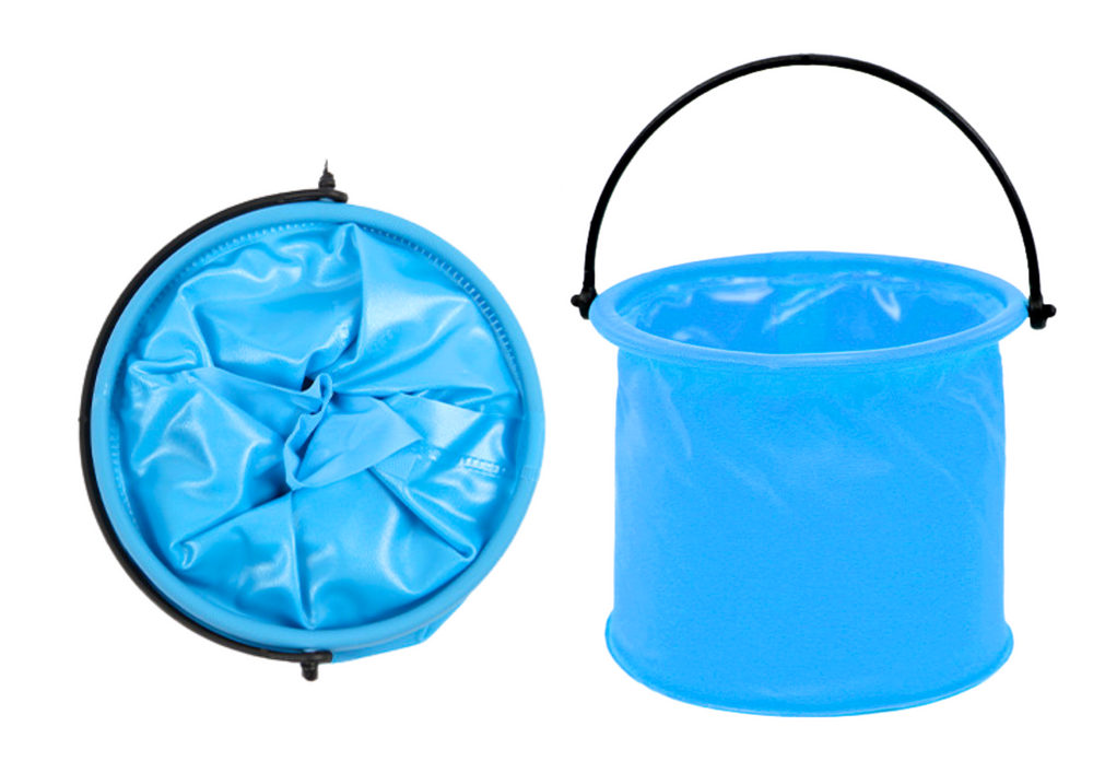 Folding Bucket Multifunctional PVC For Water Blue