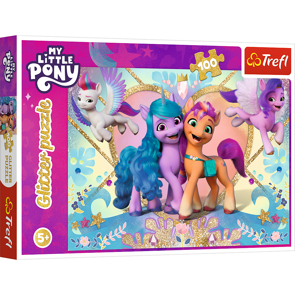 Glitter Puzzle 100 pcs. My Little Pony Shiny Ponies Trefl 14831