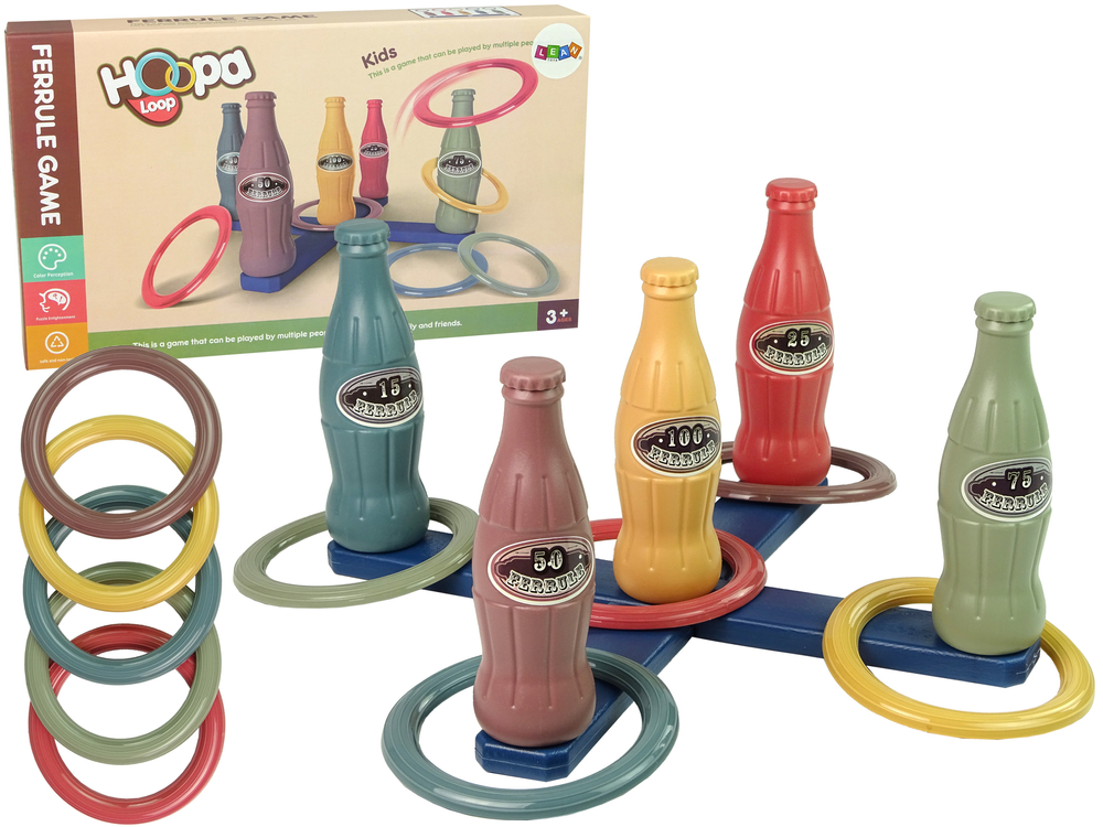 Handicraft Game Hoop Throwing Bottles with Points