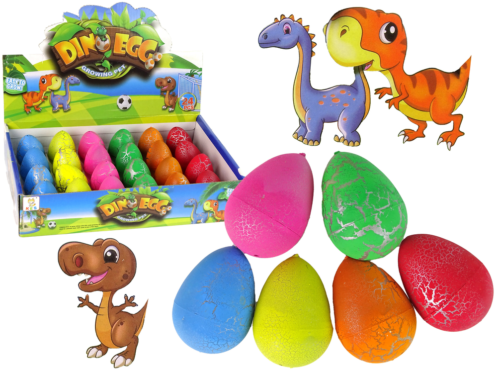 Hatching Magic Dinosaur Egg Growing 6 cm Colors.