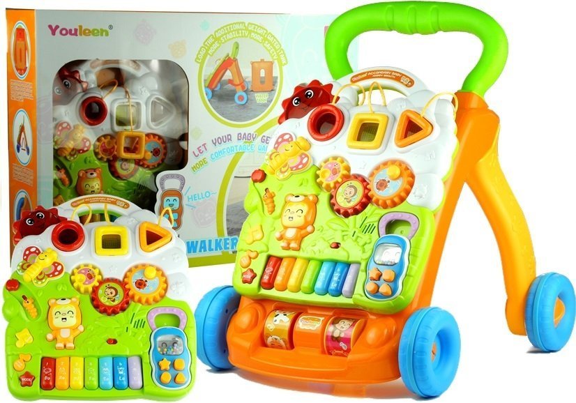 Interactive Playing Walker Pusher Great Gift for Newborn baby!