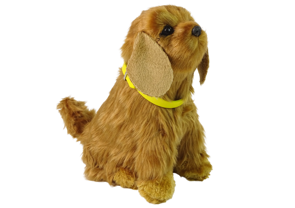 Interactive Plush Dog Soft fur Cocker Spaniel breed  Stroke its head and learn its functions