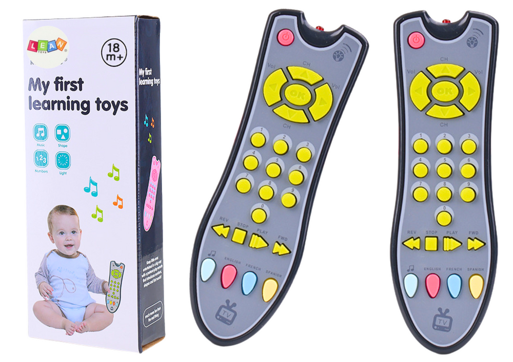 Interactive TV Remote Control For Toddler Educational Light Sound