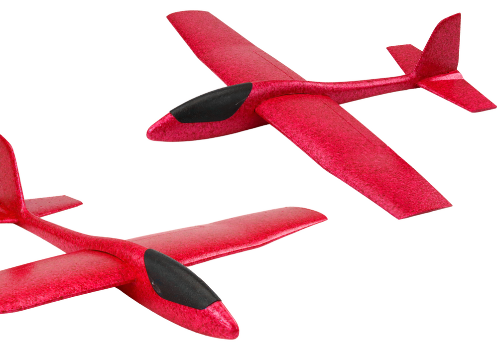 Large Styrofoam Airplane Foam Light Glider Red 68CM