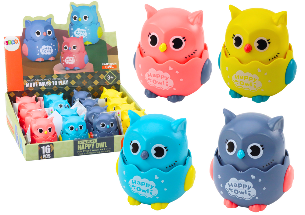 Little Cheerful Owl Friction Drive 4 Colors