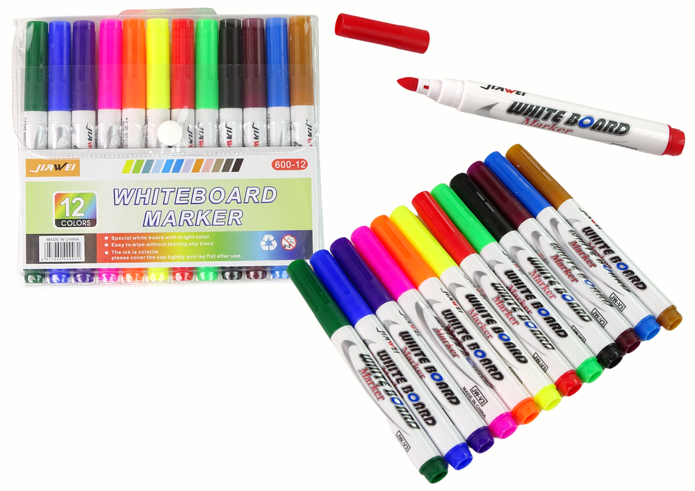 Magic Watercolour Markers 12 colours For painting on water, for dry erase boards