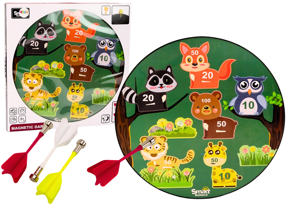 Magnetic Animals Green Arcade Darts Game