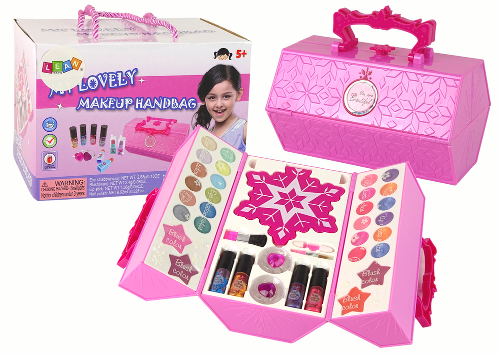 Makeup Bag Set Pink Eyeshadows.