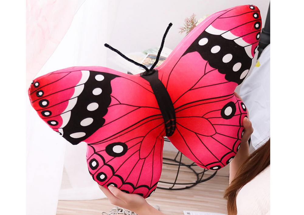 Mascot Plush Butterfly Pink Pillow 40 x 30 cm