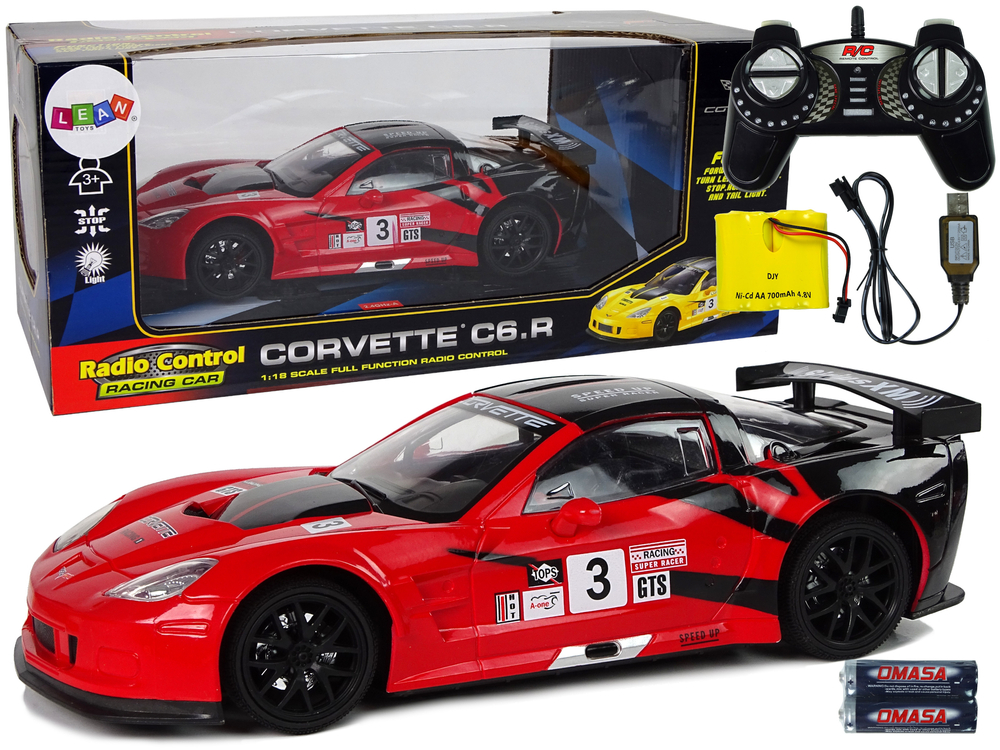 Mašīna ar pulti Corvette C6.R Red