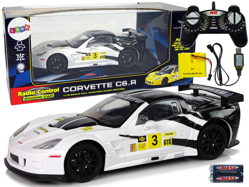 Mašīna ar pulti Corvette C6.R White