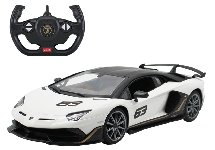 Mašīna ar pulti Lamborghini Aventador White