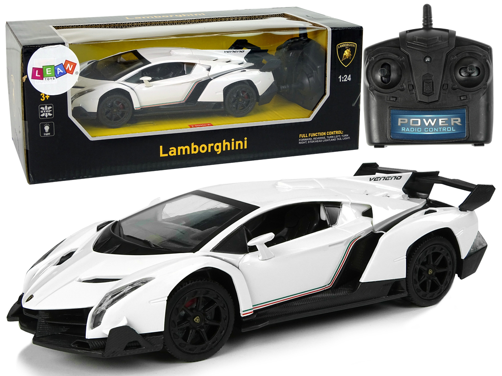 Mašīna ar pulti Lamborghini Veneno White