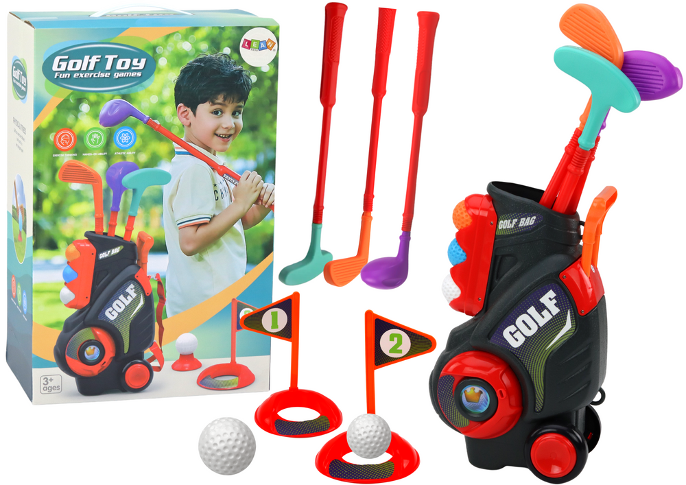 Mini Golf Set For Children Trolley On Wheels