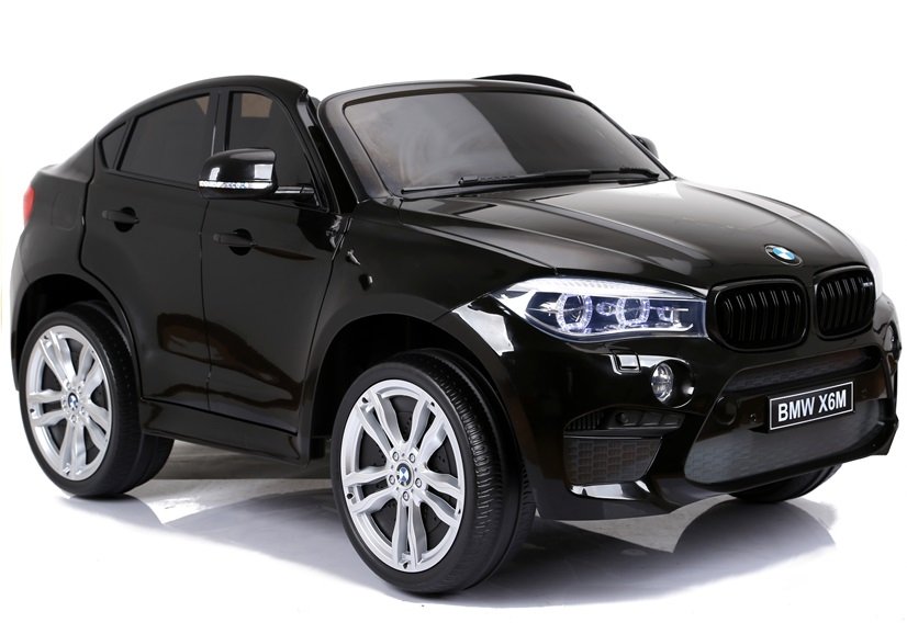 Divvietīgs bērnu elektromobilis BMW X6M Black Painting