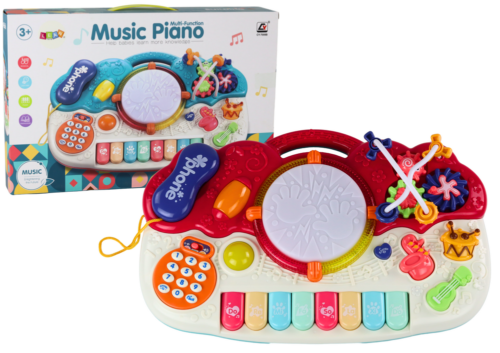 Organ Piano Educational Music Drum Sounds Light